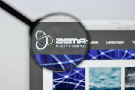 Milan, Italy - August 20, 2018: ZEMA IT website homepage. ZEMA IT logo visible.のeditorial素材