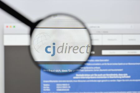 Milan, Italy - August 20, 2018: C & J Direct cj website homepage. C & J Direct cj logo visible.のeditorial素材
