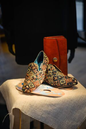 Milan, Italy - September 21, 2018: Fratelli Rossetti store in Milan. Montenapoleone area. Fashion week Fratelli Rossetti shopping.のeditorial素材