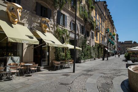 Milan, Italy - 30 June 2019: View of Corso Como streetのeditorial素材