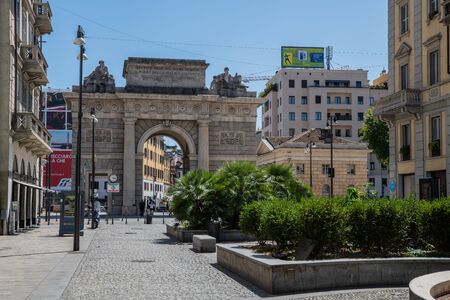 Milan, Italy - 30 June 2019: View of Corso Como streetのeditorial素材
