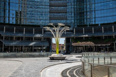 Milan, Italy - 30 June 2019: View of Piazza Gae Aulenti, Skyscrapersのeditorial素材