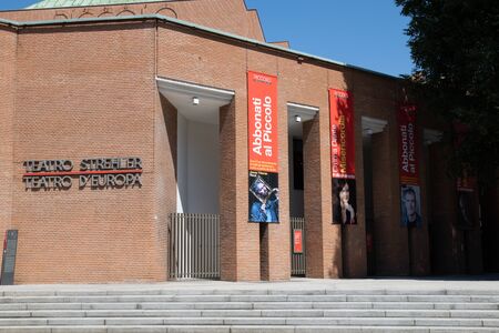Milan, Italy - 30 June 2019: View of Teatro Strehlerのeditorial素材