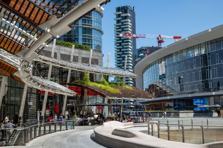 Milan, Italy - 30 June 2019: View of Piazza Gae Aulenti, Skyscrapersのeditorial素材