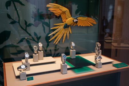 Milan, Italy â September 21, 2019: Rolex store in Milan. Montenapoleone area. Fashion week shoppingのeditorial素材