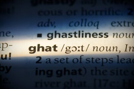 ghat word in a dictionary. ghat concept, definition.の写真素材