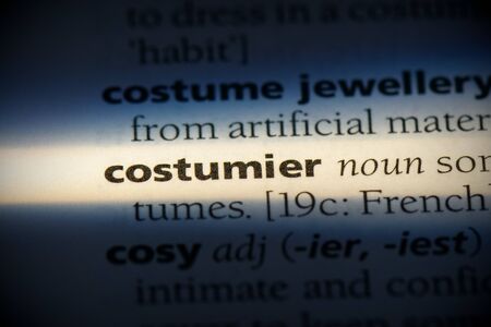 costumier word in a dictionary. costumier concept, definition.の写真素材