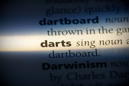 darts word in a dictionary. darts concept, definition.の写真素材