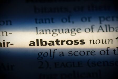 albatross word in a dictionary. albatross concept, definition.の写真素材