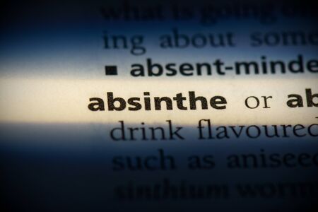 absinthe word in a dictionary. absinthe concept, definition.の写真素材