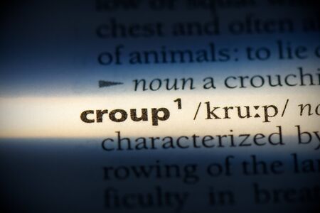 croup word in a dictionary. croup concept, definition.の写真素材