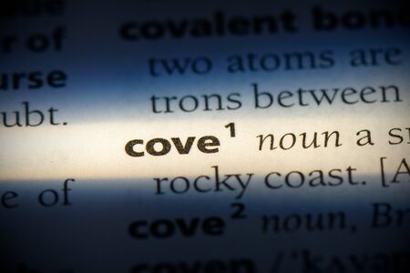 cove word in a dictionary. cove concept, definition.の写真素材