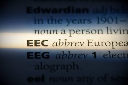 eec word in a dictionary. eec concept, definition.の写真素材