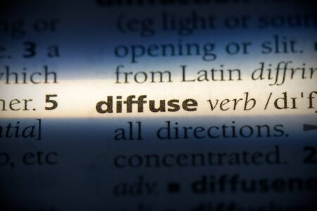 diffuse word in a dictionary. diffuse concept, definition.の写真素材