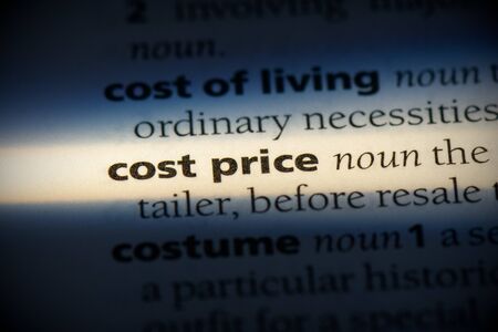 cost price word in a dictionary. cost price concept, definition.の写真素材