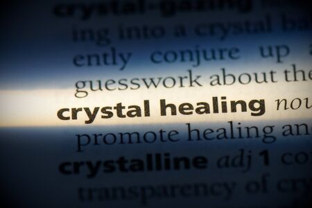crystal healing word in a dictionary. crystal healing concept, definition.の写真素材