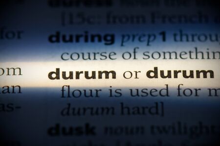 durum word in a dictionary. durum concept, definition.の写真素材