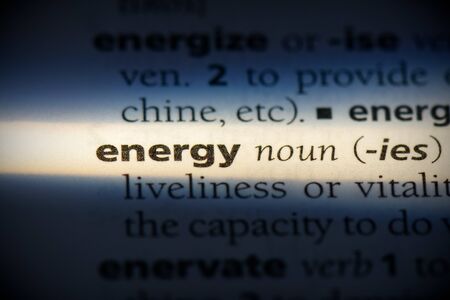 energy word in a dictionary. energy concept, definition.の写真素材