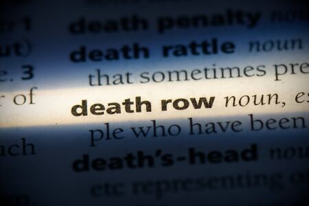 death row word in a dictionary. death row concept, definition.の写真素材