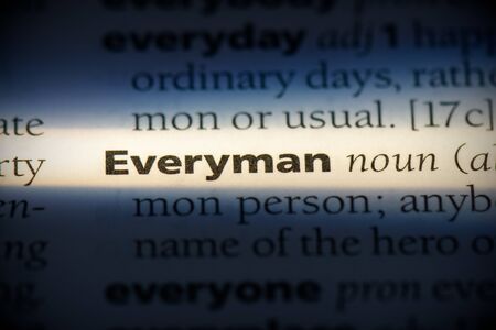everyman word in a dictionary. everyman concept, definition.の写真素材