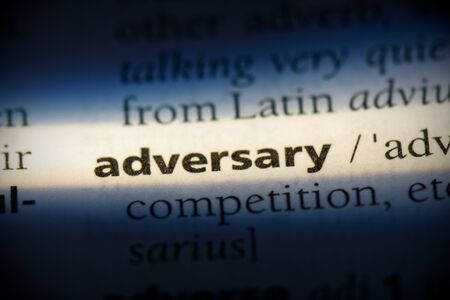 adversary word in a dictionary. adversary concept, definition.の写真素材