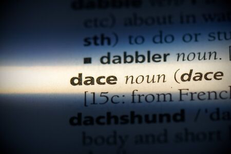 dace word in a dictionary. dace concept, definition.の写真素材