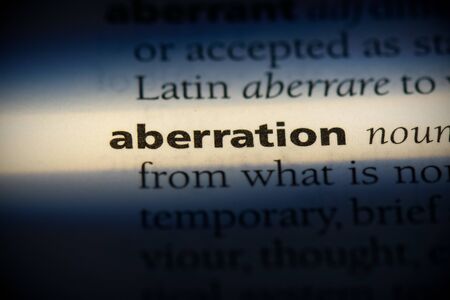 aberration word in a dictionary. aberration concept, definition.の写真素材