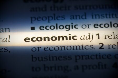 economic word in a dictionary. economic concept, definition.の写真素材