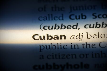 cuban word in a dictionary. cuban concept, definition.の写真素材