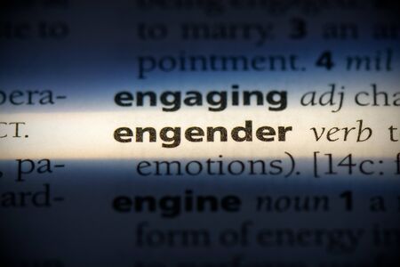 engender word in a dictionary. engender concept, definition.の写真素材