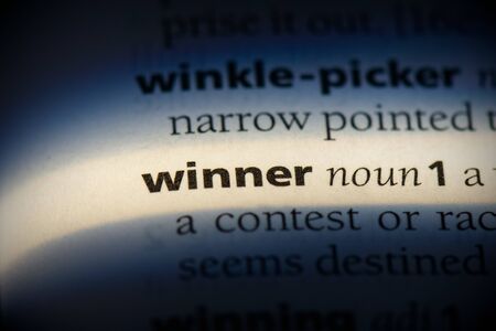 winner word in a dictionary. winner concept, definition.の写真素材