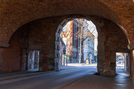 Interior of the Lowland Gate in GdaÅskの写真素材