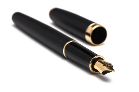Pen on a white backgroundの写真素材