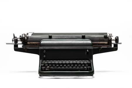 Typewriter on a white backgroundの写真素材