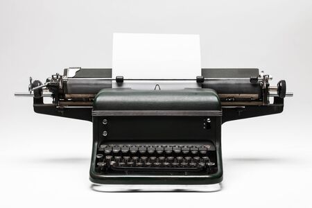 Typewriter on a white backgroundの写真素材