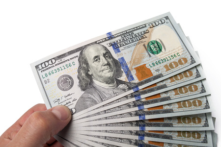 dollars banknotesの写真素材