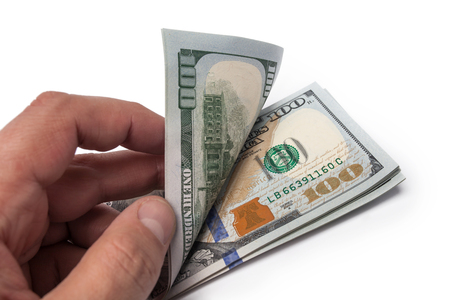 dollars banknotesの写真素材
