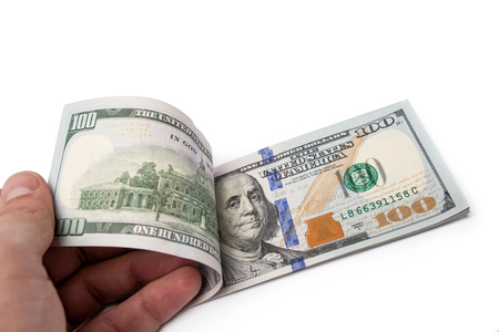 dollars banknotesの写真素材