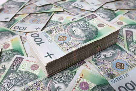 Scattered from banknotesの写真素材