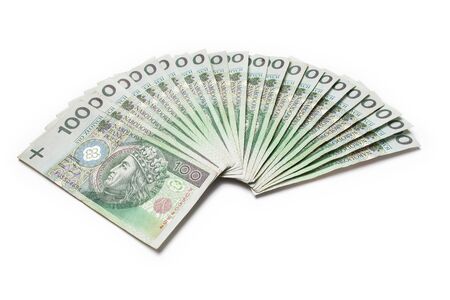 A fan of banknotesの写真素材