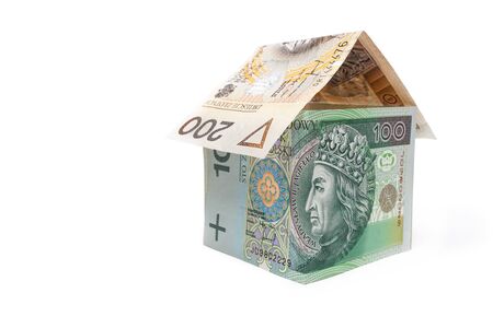 House made of banknotesの写真素材