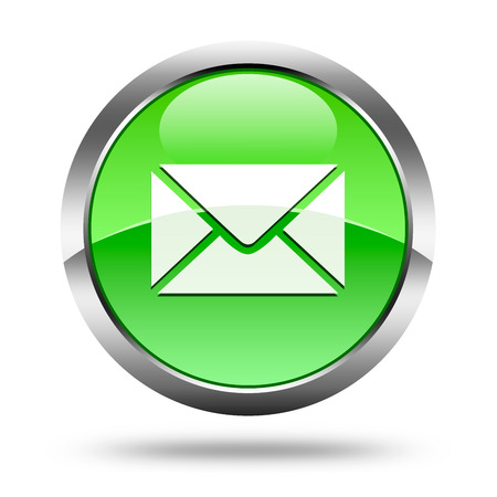Shiny icon on white E-mailの写真素材