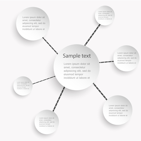 Abstract paper infographicのイラスト素材