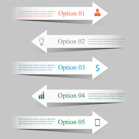 Business Infographics. Can be used for workflow layout, banner, diagram, number options, step up options, web design.のイラスト素材