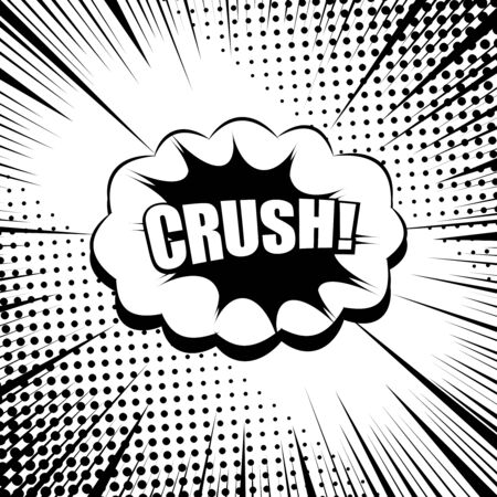 Comic explosive monochrome style conceptのイラスト素材