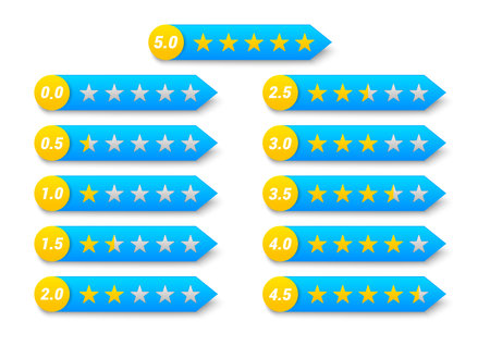 Customer satisfaction banners compositionのイラスト素材