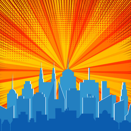 Comic explosive and dynamic templateのイラスト素材