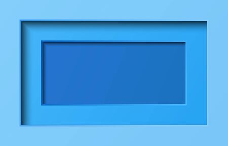 Rectangular frames concept with place for text in blue colors. Vector illustrationのイラスト素材