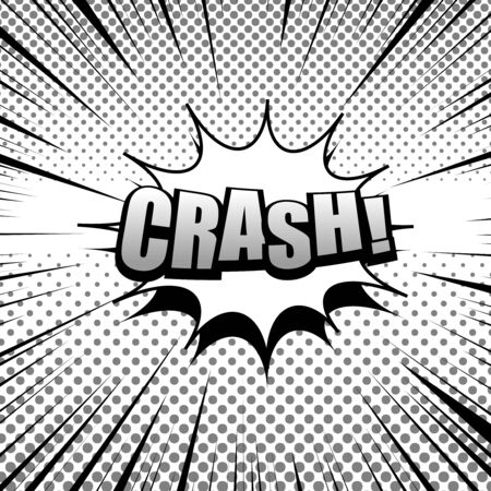 Comic monochrome burst conceptのイラスト素材