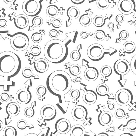 Light gender seamless patternのイラスト素材